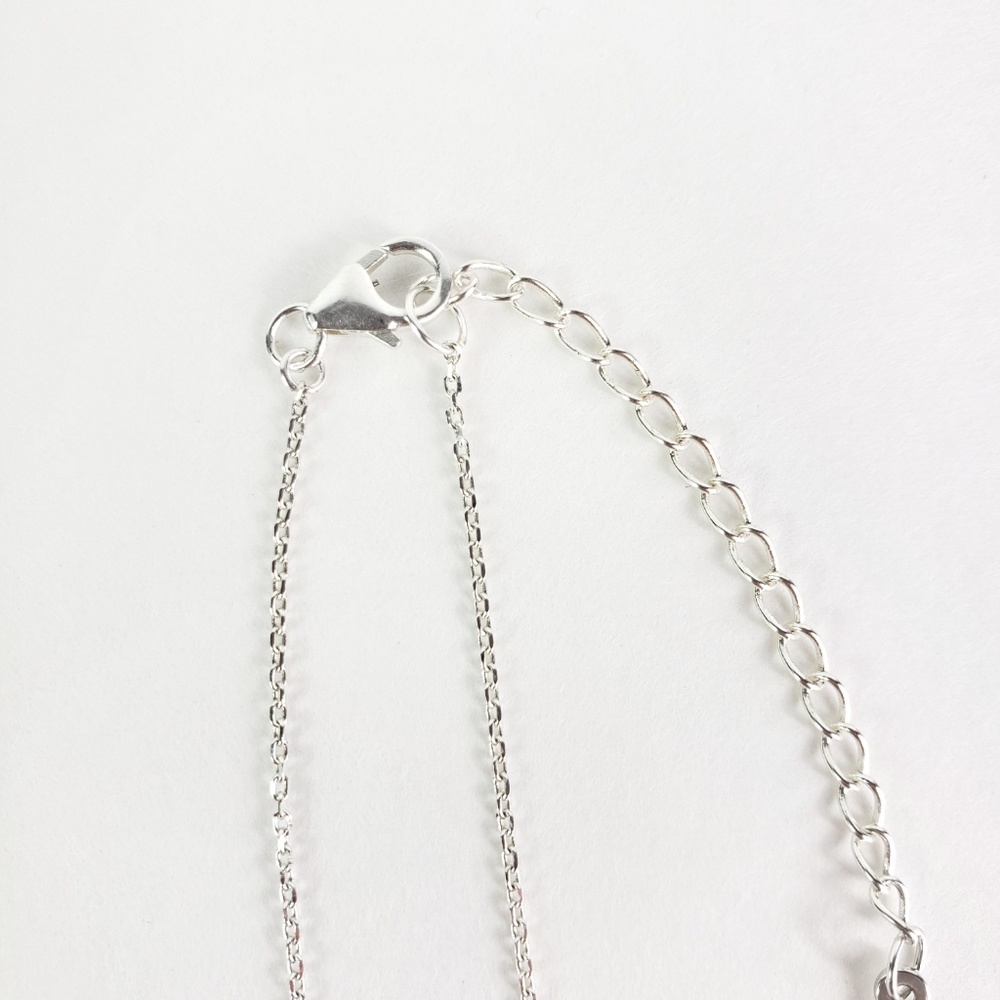 SOLD Personalized Script Name Necklace Silver - Picture 5 of 8